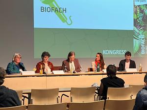 Karina sharing our experiences at Biofach 2024