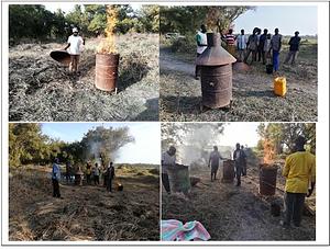Fabrication du biochar à partir de végétaux aquatiques envahissants